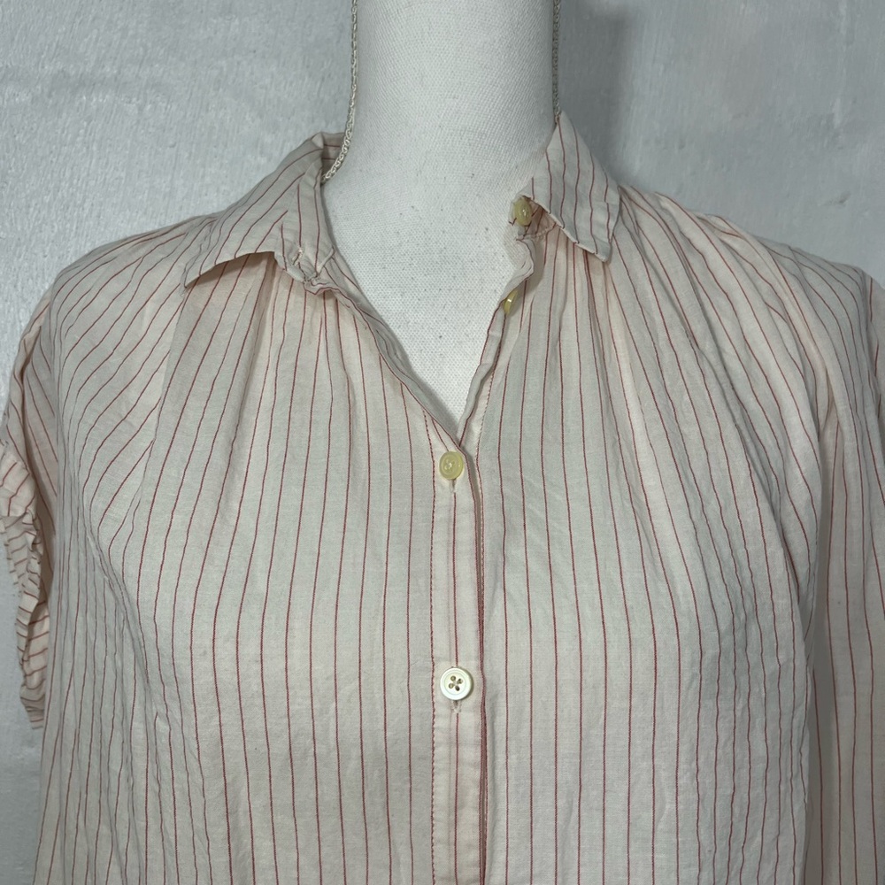 MADEWELL STRIPE BUTTON TOP - Picture 9 of 16